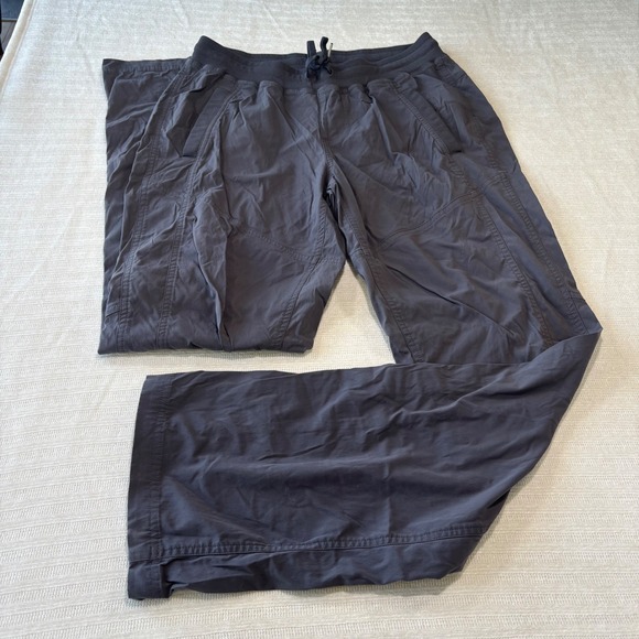 Marmot Pants - Marmot Womens J900377 Gray Hiking Pants Roll Up Capri Elastic Waist Size Medium